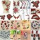 11PCS Rózsa Virágkészlet DIY hímzett vas varrni a javítás ruhák szövet matrica jelvény ruhák applique