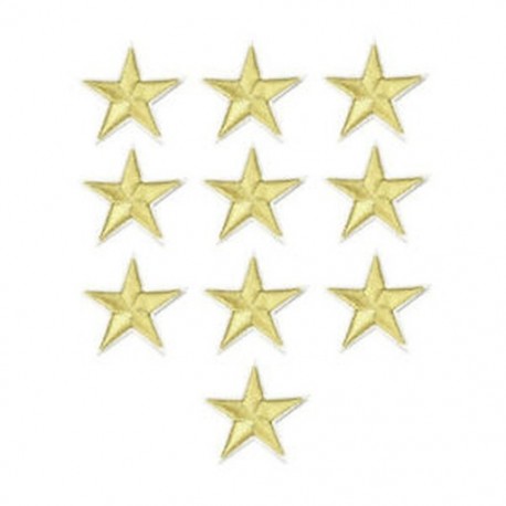 10PCS Gold Star DIY hímzett vas varrni a javítás ruhák szövet matrica jelvény ruhák applique