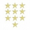 10PCS Gold Star DIY hímzett vas varrni a javítás ruhák szövet matrica jelvény ruhák applique