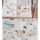* C5 60Pcs / Set DIY Naptár Scrapbook Album napló Könyv Decor papír tervező matrica kézműves JP