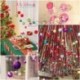 24db 4CM Glitter csillogó Karácsonyfa fenyőfa dísz ünnepi dekoráció