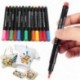 fehér 8Colors Permanent Fabric Paint Marker póló toll ruházat cipőkhez DIY Graffiti