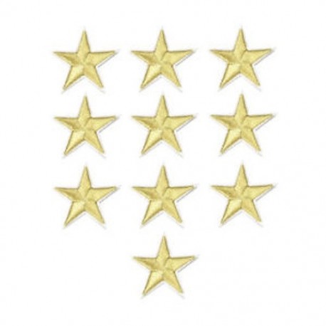 Arany 10Pcs / Set Star hímzés varrni vasalat a javítás jelvény ruhák Applique táska szövet