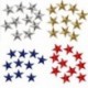 Ezüst 10Pcs / Set Star hímzés varrni vasalat a javítás jelvény ruhák Applique táska szövet