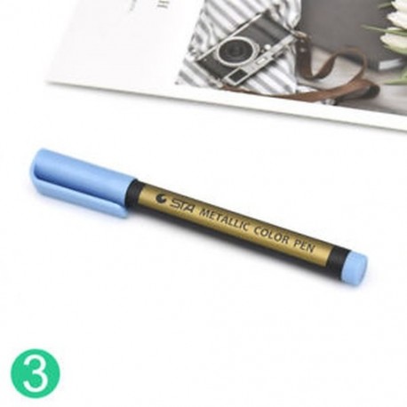 * 3 10 szín DIY fémes festékjelző toll Fémes fényes csillogás kalligráfia művészet
