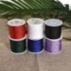 Piros Nylon Cord Thread 0.8mm kínai csomó Macrame Rattail karkötő fonott string 45M