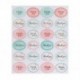 Ezüst Lot 120Pcs / 5 lap Ovális &quot Köszönöm&quot  ragasztó tömítés matrica címke boríték dekoráció