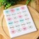 Ezüst 120Pcs ovális &quot köszönöm&quot  címke pecsét ragasztó matrica boríték arany ezüst bélyegző