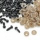 8mm 100db 6-20mm fekete műanyag biztonsági szemek mackó / babák / játékállatok / filcek számára