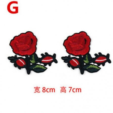 G-2db Hímzett varrott vas A javítások jelvénye szövet táska ruházat Alkalmazott kézműves transzfer