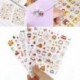 6 lap Kawaii nyúl lány színes matricák napló scrapbook decal fotó kézműves