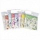 A7 45PCS DIY Scrapbooking Virág matricák Dekorációs papíráru ellátási napló