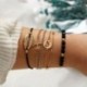 6Pcs / Set Boho Shell repülőgép gyöngyök Üreges térkép Női karperec karkötő ékszerek JP