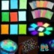 Sárga 10g fény a sötét fényes por fluoreszcens fényes pigment graffiti DIY
