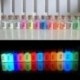 Sárga 10g fény a sötét fényes por fluoreszcens fényes pigment graffiti DIY