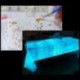 Lila 10g fény a sötét fényes por fluoreszcens fényes pigment graffiti DIY