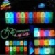 Égszínkék 10g fény a sötét fényes por fluoreszcens fényes pigment graffiti DIY