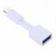 fehér USB-C 3.1 C típusú férfi-USB 3.0 adapterkábel OTG Data Sync töltő töltése