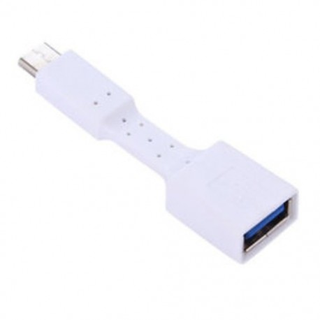 fehér USB-C 3.1 C típusú férfi-USB 3.0 adapterkábel OTG Data Sync töltő töltése