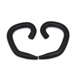 Fekete 4db univerzális szilikon csipeszhorog fülbevaló fülhallgató fülhallgatóhoz