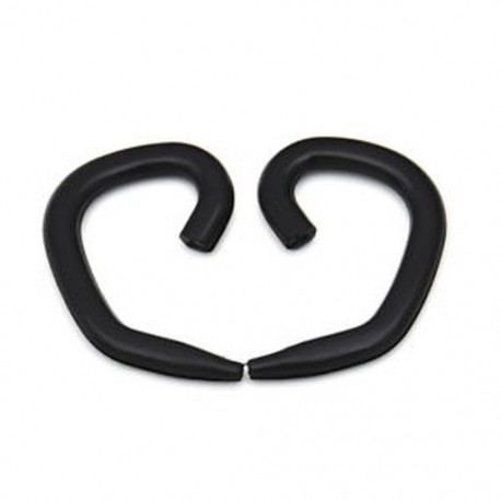 Fekete 4db univerzális szilikon csipeszhorog fülbevaló fülhallgató fülhallgatóhoz