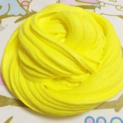 Sárga Színes Fluffy Floam Slime illatos stresszoldó gyerekek iszapjátékok Borax Hot