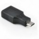 USB 2.0 nő a Micro USB B-hez 5 érintkezős férfi dugó OTG adapter átalakító fekete