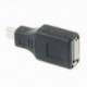 USB 2.0 nő a Micro USB B-hez 5 érintkezős férfi dugó OTG adapter átalakító fekete