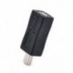 Fekete mikro USB-női Mini USB-es férfi töltő átalakító adapter adapter