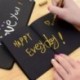 DIY fekete papír vázlatos könyvnapló rajzfestészethez Graffiti   puha borító Új