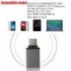 Fekete Új OTG USB 3.1 adatszinkronizáló töltőadapter átalakító C típusú férfi és USB 3.0 nő