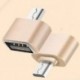 Arany 1PCS Micro USB 2.0 női USB-hez 3.1 C típusú férfi átalakító USB-C OTG adapter
