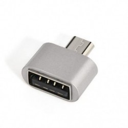 Ezüst 1PCS Micro USB 2.0 női USB-hez 3.1 C típusú férfi átalakító USB-C OTG adapter