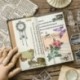 *B 60db Vintage Autó Növényi Matricák Kawaii Irodaszer DIY Scrapbooking Matrica készlet