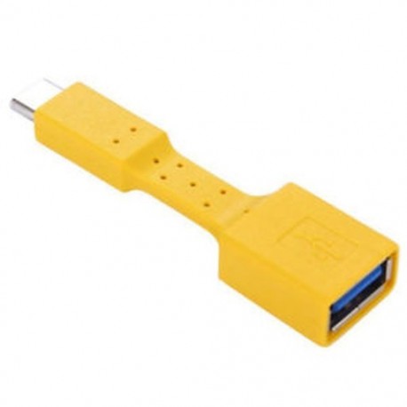 Sárga USB-C 3.1 C típusú férfi-USB 3.0 kábeladapter OTG adatszinkronizáló töltő JP töltés
