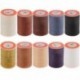 fehér Waxed Thread 0.8mm 90m poliészter kábel varrás varrással bőr kézműves karkötő