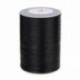 Fekete Waxed Thread 90m 0.8mm poliészter kábel varrás varrással bőr kézműves karkötő