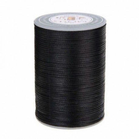Fekete Waxed Thread 90m 0.8mm poliészter kábel varrás varrással bőr kézműves karkötő