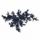 * 1 Navy Blue (350 * 290 mm) DIY 3D-s virág csipke hímzés menyasszonyi esküvői csatolt öntvény gyöngyös gyöngy tüll