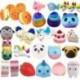 *B 4Pcs / Set Soft Squishy Slow Rising Charm Squeeze Kid Toys stresszcsökkentő szórakoztató játékgyűjtemény