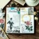 * 5 60db címke napló papír matrica Scrapbooking növények Virág matricák Telefon dekoráció