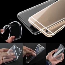 Puha szilikon TPU ultra vékony, átlátszó átlátszó borító tok iPhone 6 6S Plus készülékhez