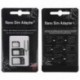 Nano SIM kártya a Micro Standard adapter adapter átalakító készlethez az iPhone 5S 4S 4 készülékhez