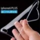 Samsung S6 Edge számára Puha TPU Ultra vékony, vékony, átlátszó átlátszó borító tok iPhone 6 7 Plus készülékhez