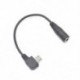 Micro USB 3,5 mm-es női jack fejhallgató fülhallgató fülhallgató zene audio adapter