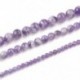 6 mm-es Természetes levendula ametiszt drágakő kerek laza gyöngyök 4mm 6mm 7mm 8mm 10mm 15,5 &quot