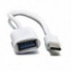 fehér USB-C Android OTG adapter C típusú átalakító USB 3.1 férfi és USB női kábel