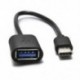 fehér USB-C Android OTG adapter C típusú átalakító USB 3.1 férfi és USB női kábel