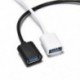 Fekete Új OTG kábeladapter USB 3.1 C-típusú férfi USB 3.0 A női átalakító kábel