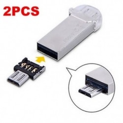 Android Tablet Telefon 2 X Micro USB-hím USB-hez OTG adapter átalakító